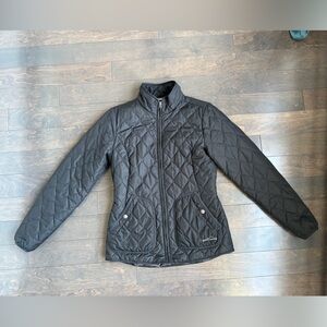 Black Eddie Bauer quilted puffer jacket